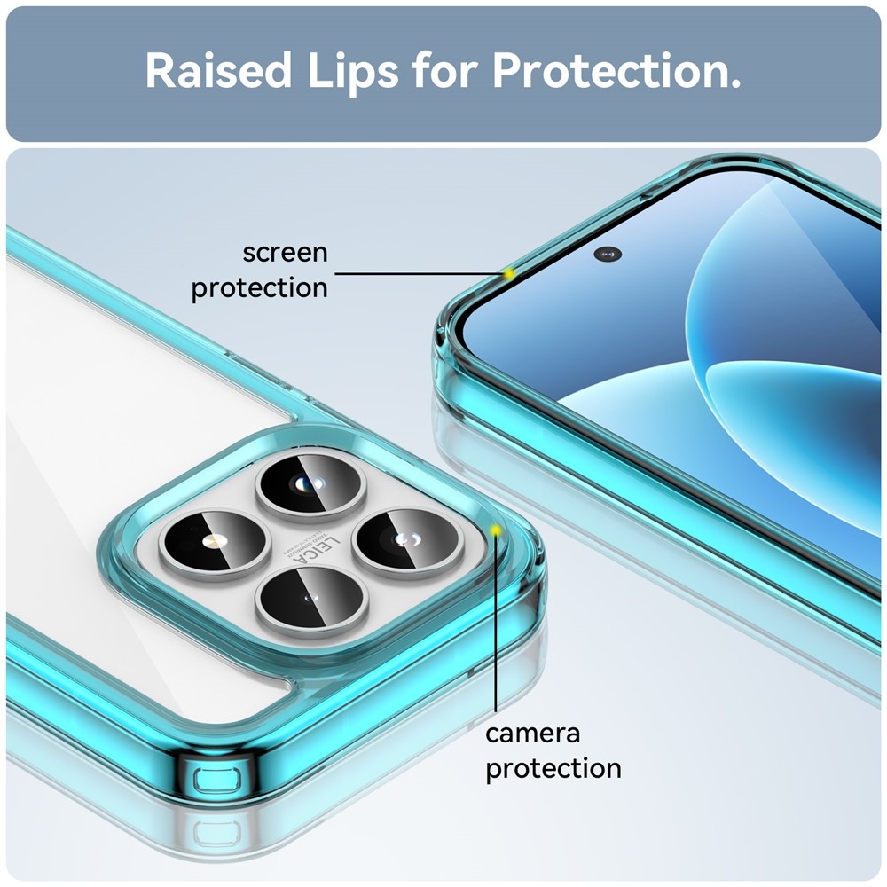 Gél tok fix hátlappal Xiaomi 17 - világoskék színben