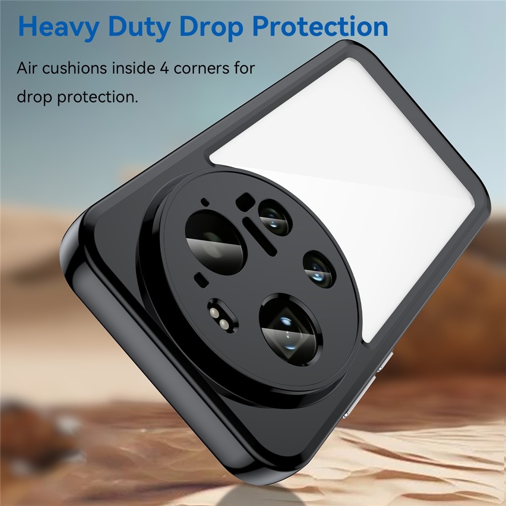 Gél tok fix hátlappal a Xiaomi 17 Ultra számára - fekete