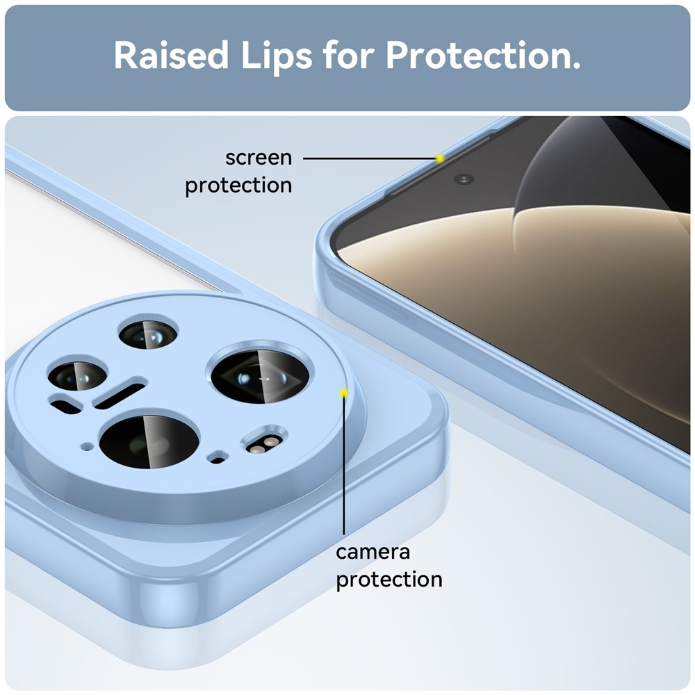 Gél tok fix hátlappal Xiaomi 17 Ultra - kék