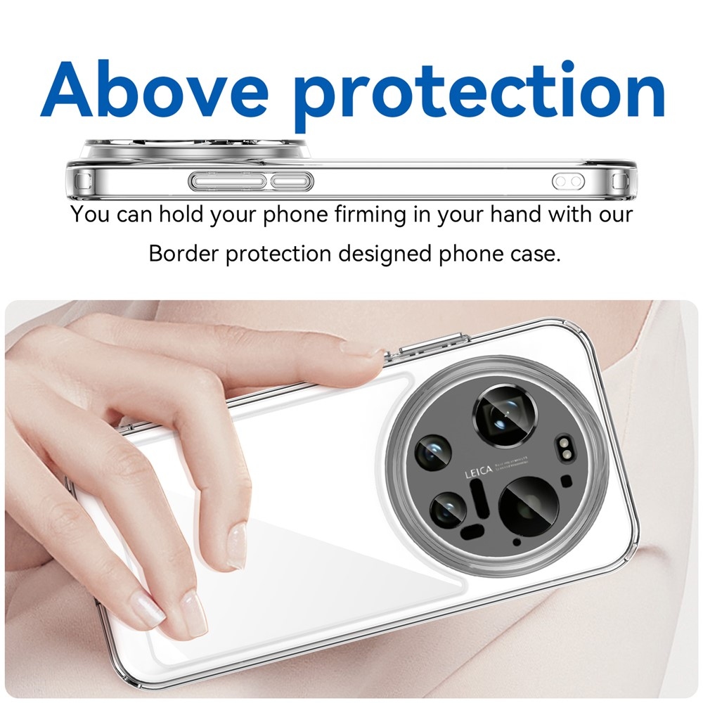 Gél tok fix hátlappal a Xiaomi 17 Ultra számára - átlátszó