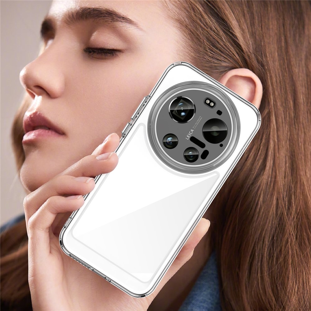 Gél tok fix hátlappal a Xiaomi 17 Ultra számára - átlátszó