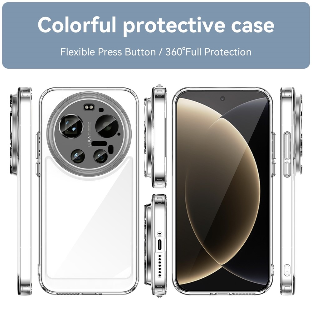 Gél tok fix hátlappal a Xiaomi 17 Ultra számára - átlátszó