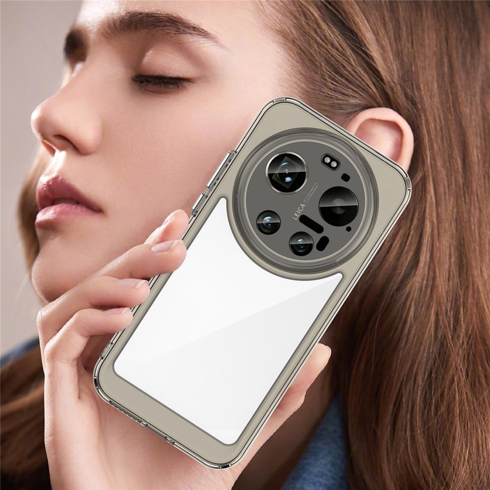 Gél tok fix hátlappal a Xiaomi 17 Ultra számára - szürke