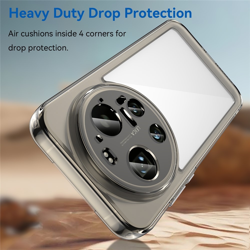 Gél tok fix hátlappal a Xiaomi 17 Ultra számára - szürke