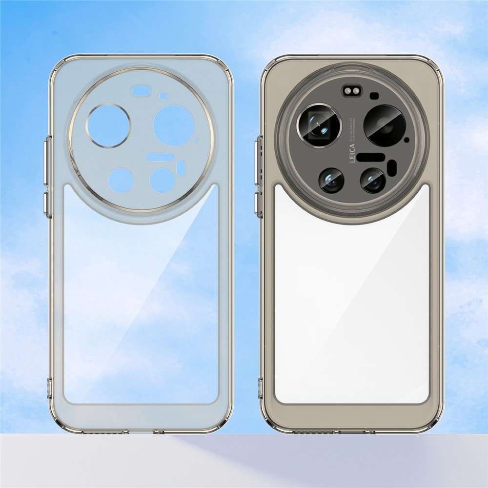 Gél tok fix hátlappal a Xiaomi 17 Ultra számára - szürke