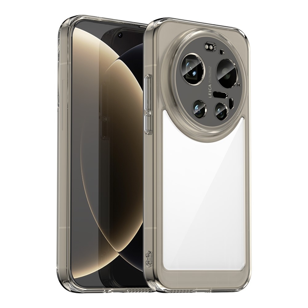 Gél tok fix hátlappal a Xiaomi 17 Ultra számára - szürke