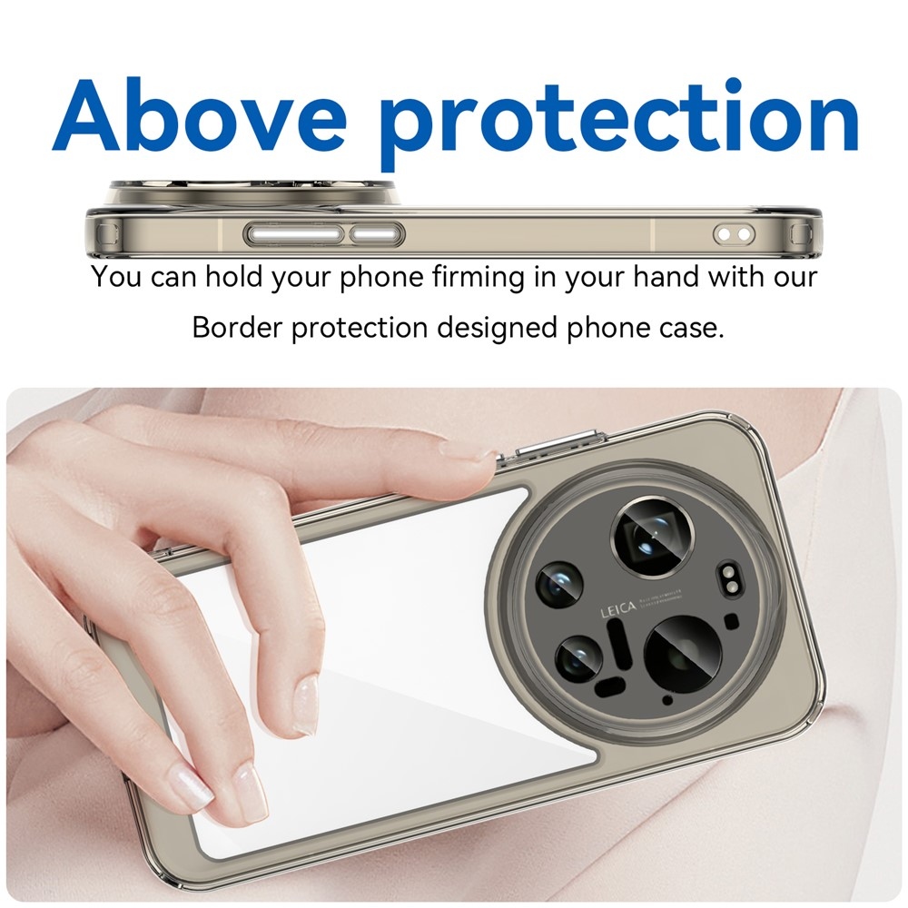 Gél tok fix hátlappal a Xiaomi 17 Ultra számára - szürke