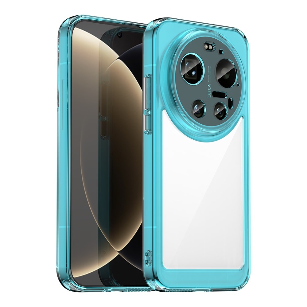 Gél tok fix hátlappal a Xiaomi 17 Ultra számára - világoskék színben