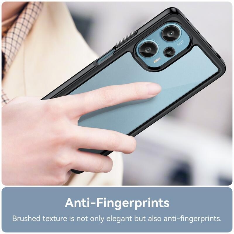 Gél tok fix hátlappal Xiaomi Poco F5 készülékhez - fekete