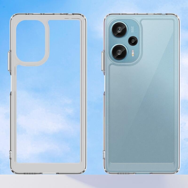 Gél tok kemény hátlappal a Xiaomi Poco F5 készülékhez - átlátszó