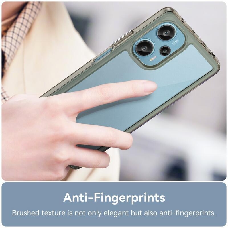 Gél tok fix hátlappal Xiaomi Poco F5 készülékhez - szürke