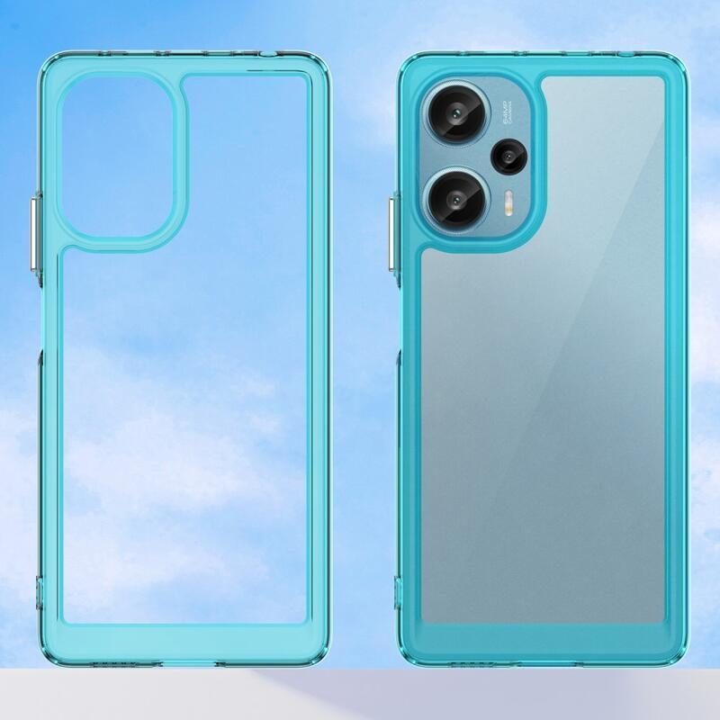 Gél tok fix hátlappal Xiaomi Poco F5 készülékhez - világoskék