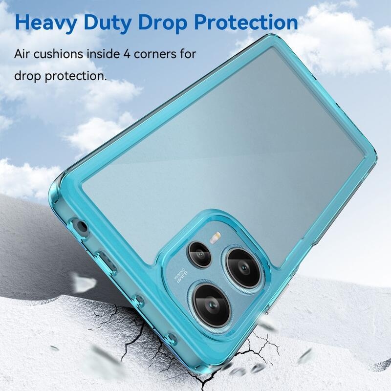 Gél tok fix hátlappal Xiaomi Poco F5 készülékhez - világoskék