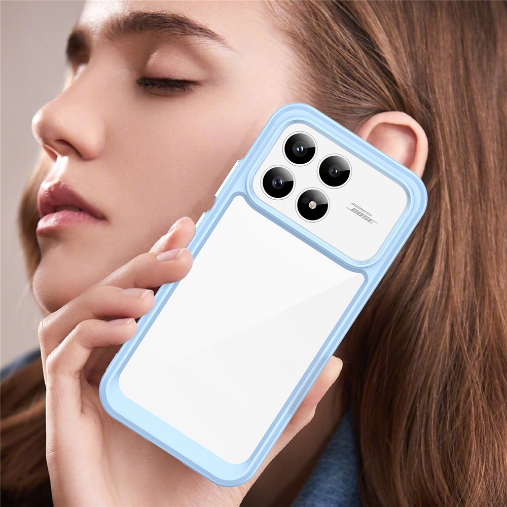 Gél tok rögzített hátlappal Xiaomi Poco F8 Pro 5G-hez - kék