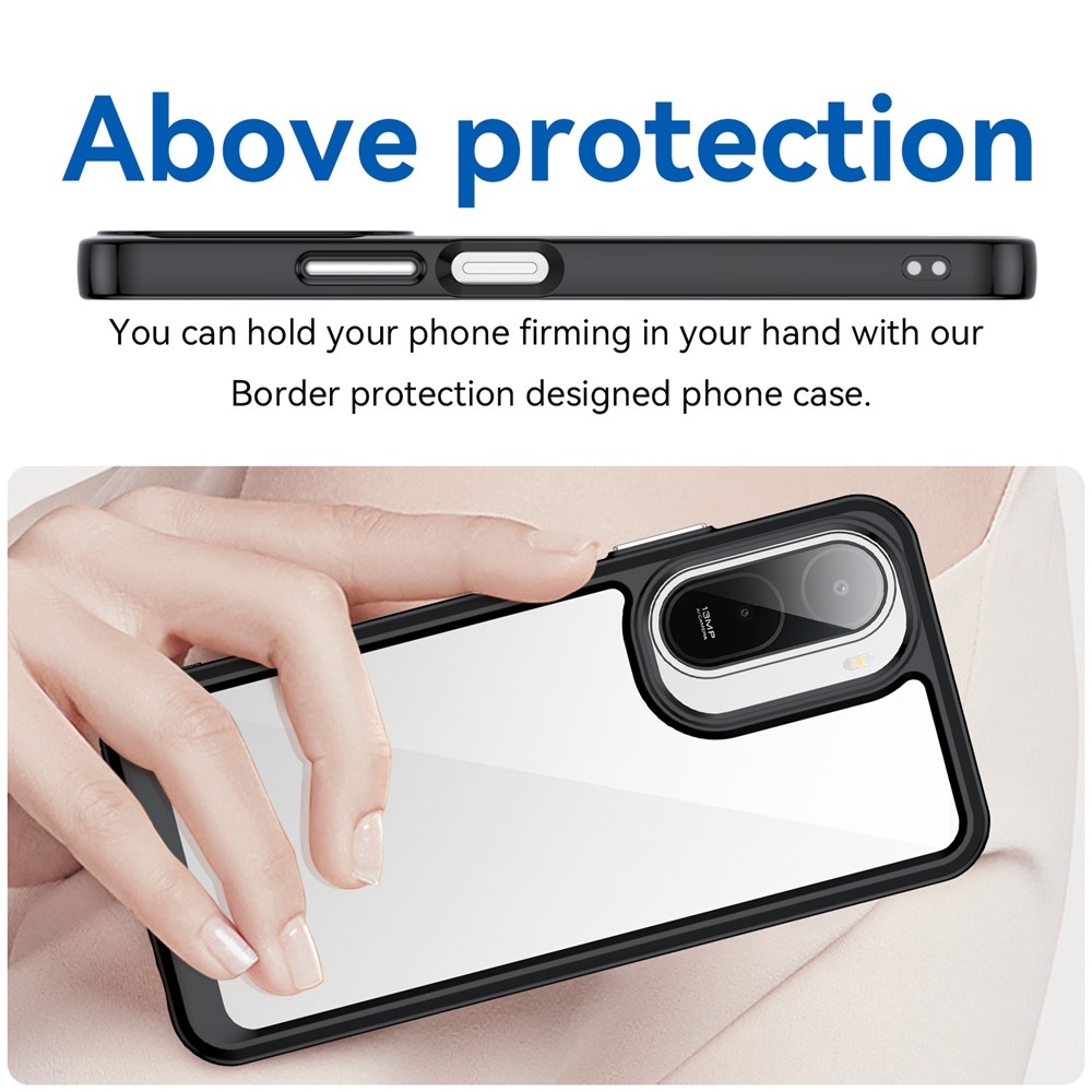 Gél tok rögzített hátlappal Xiaomi Redmi A7 Pro - fekete