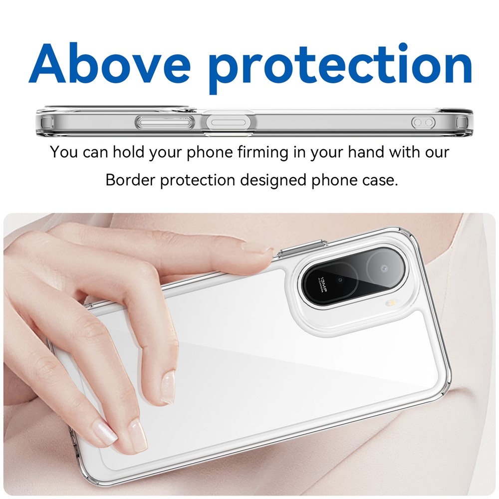 Gél tok fix hátlappal Xiaomi Redmi A7 Pro - átlátszó