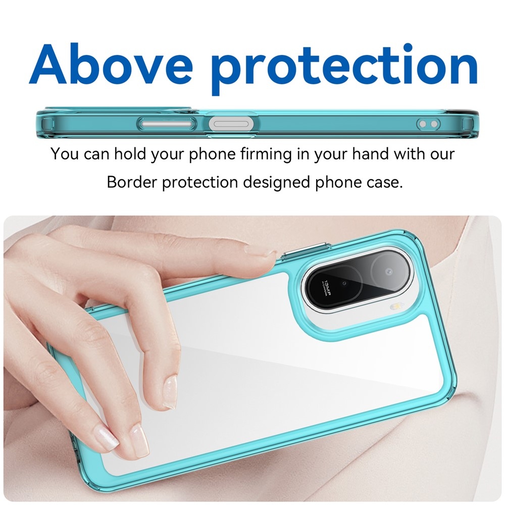 Gél tok rögzített hátlappal Xiaomi Redmi A7 Pro - világoskék