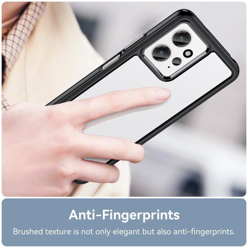 Gél tok rögzített hátlappal a Xiaomi Redmi Note 12 4G készülékhez - fekete