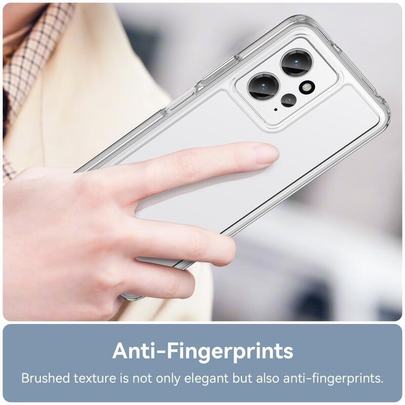 Gél tok kemény hátlappal Xiaomi Redmi Note 12 4G - átlátszó