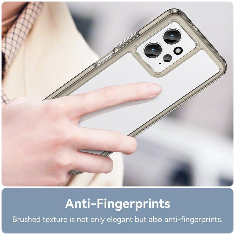 Gél tok rögzített hátlappal a Xiaomi Redmi Note 12 4G készülékhez - szürke