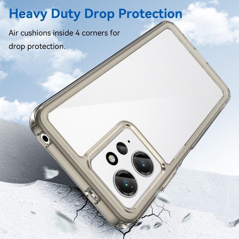 Gél tok rögzített hátlappal a Xiaomi Redmi Note 12 4G készülékhez - szürke