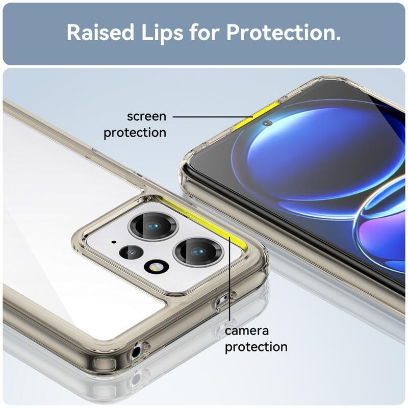 Gél tok rögzített hátlappal a Xiaomi Redmi Note 12 4G készülékhez - szürke