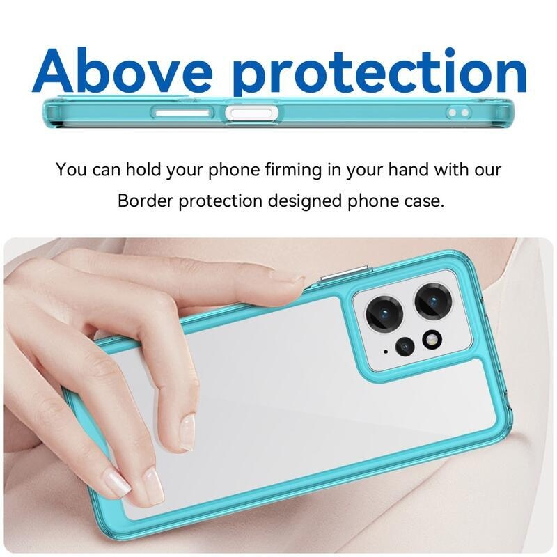 Gél tok fix hátlappal Xiaomi Redmi Note 12 4G - világoskék színben