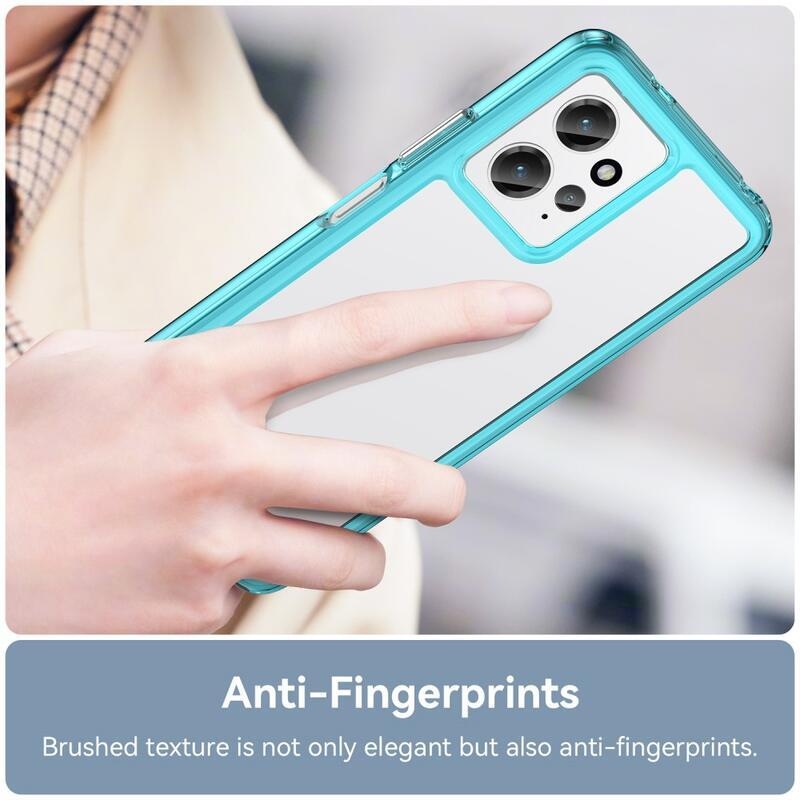 Gél tok fix hátlappal Xiaomi Redmi Note 12 4G - világoskék színben