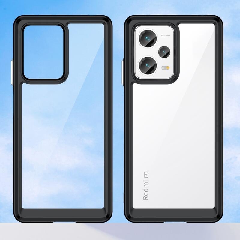 Gél tok rögzített hátlappal a Xiaomi Redmi Note 12 Pro+ 5G-re - fekete