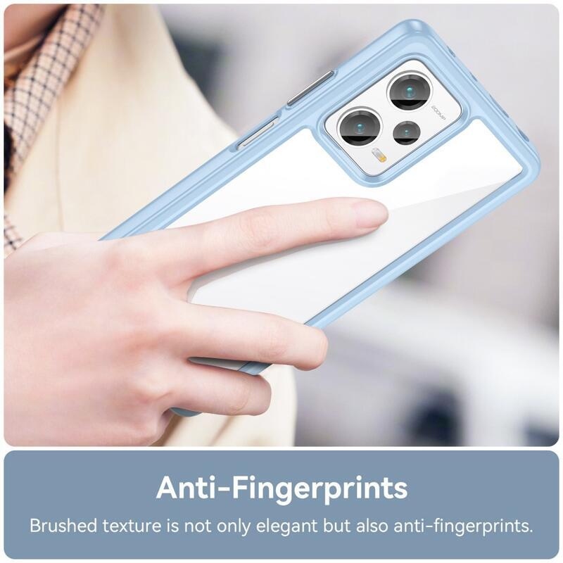 Gél tok kemény hátlappal Xiaomi Redmi Note 12 Pro+ 5G - kék