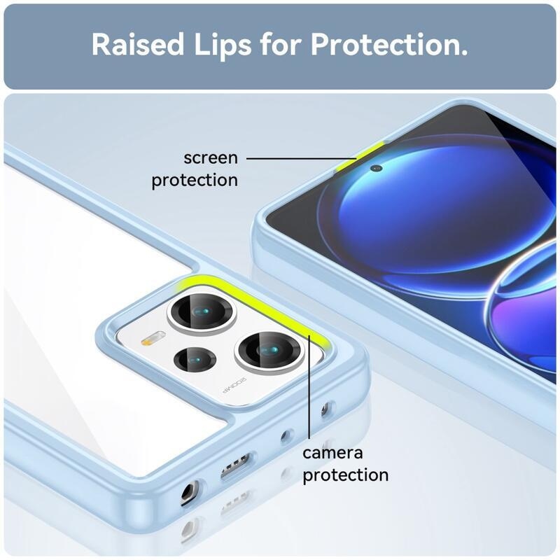 Gél tok kemény hátlappal Xiaomi Redmi Note 12 Pro+ 5G - kék