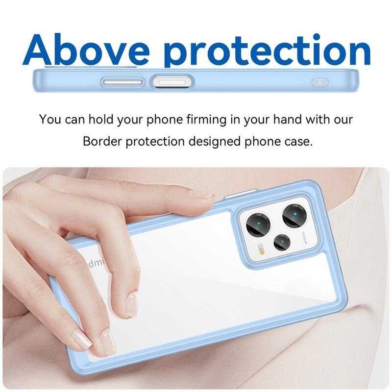 Gél tok kemény hátlappal Xiaomi Redmi Note 12 Pro+ 5G - kék