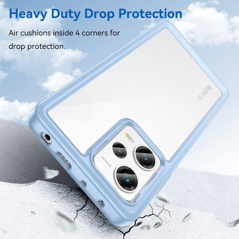 Gél tok kemény hátlappal Xiaomi Redmi Note 12 Pro+ 5G - kék