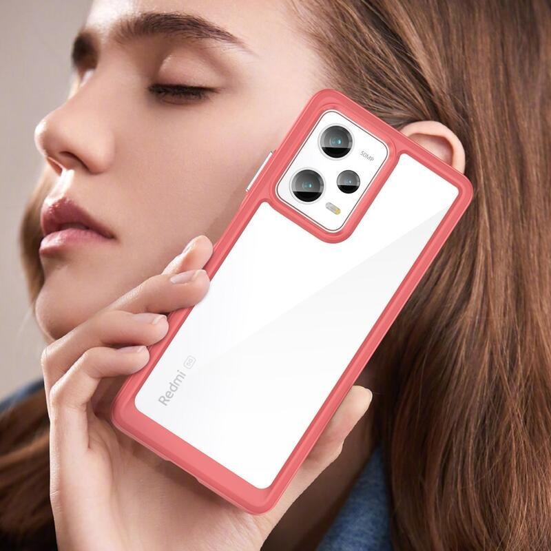 Gél tok kemény hátlappal Xiaomi Redmi Note 12 Pro 5G/Poco X5 Pro 5G - piros