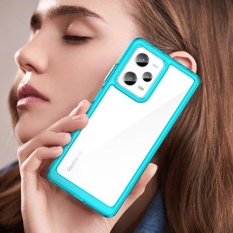 Gél tok fix hátlappal Xiaomi Redmi Note 12 Pro 5G/Poco X5 Pro 5G - világoskék