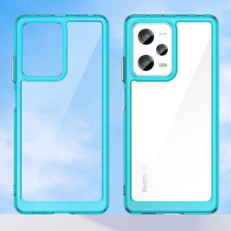 Gél tok fix hátlappal Xiaomi Redmi Note 12 Pro 5G/Poco X5 Pro 5G - világoskék