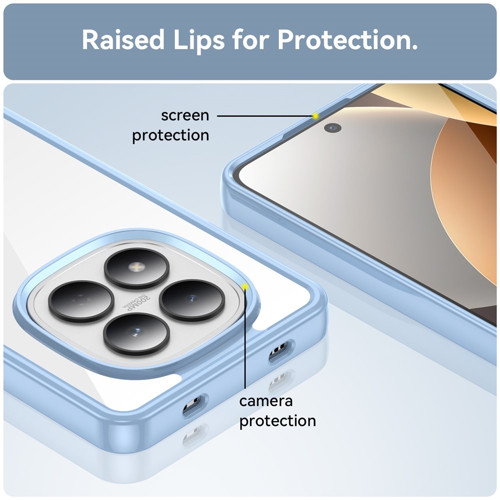 Gél tok kemény hátlappal Xiaomi Redmi Note 15 Pro 4G - kék