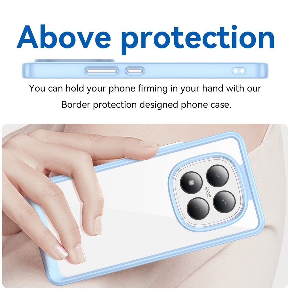 Gél tok kemény hátlappal Xiaomi Redmi Note 15 Pro 4G - kék