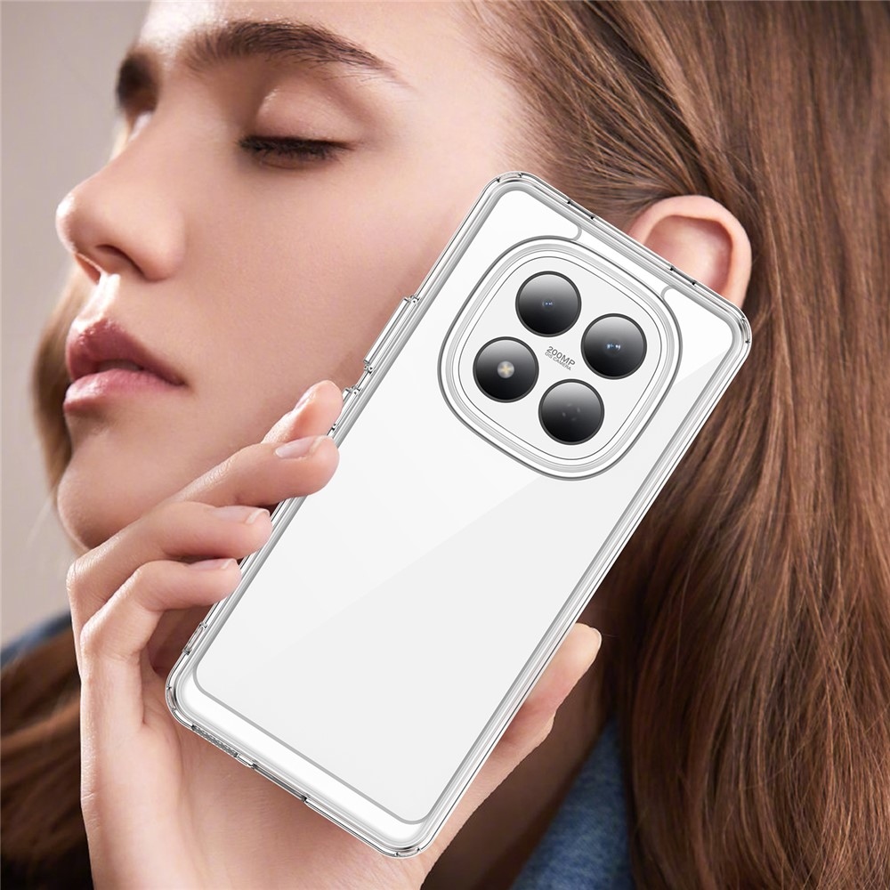 Gél tok kemény hátlappal Xiaomi Redmi Note 15 Pro 4G - átlátszó