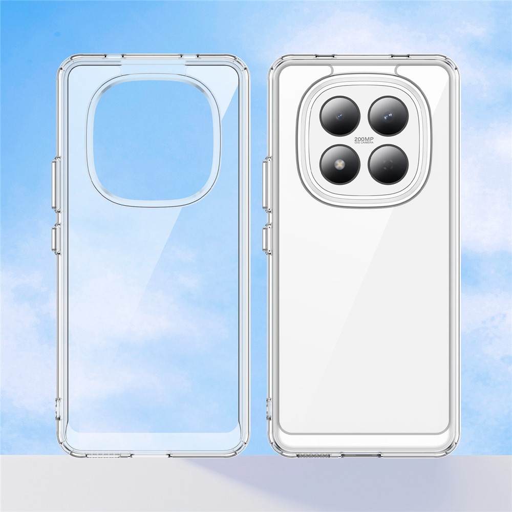 Gél tok kemény hátlappal Xiaomi Redmi Note 15 Pro 4G - átlátszó