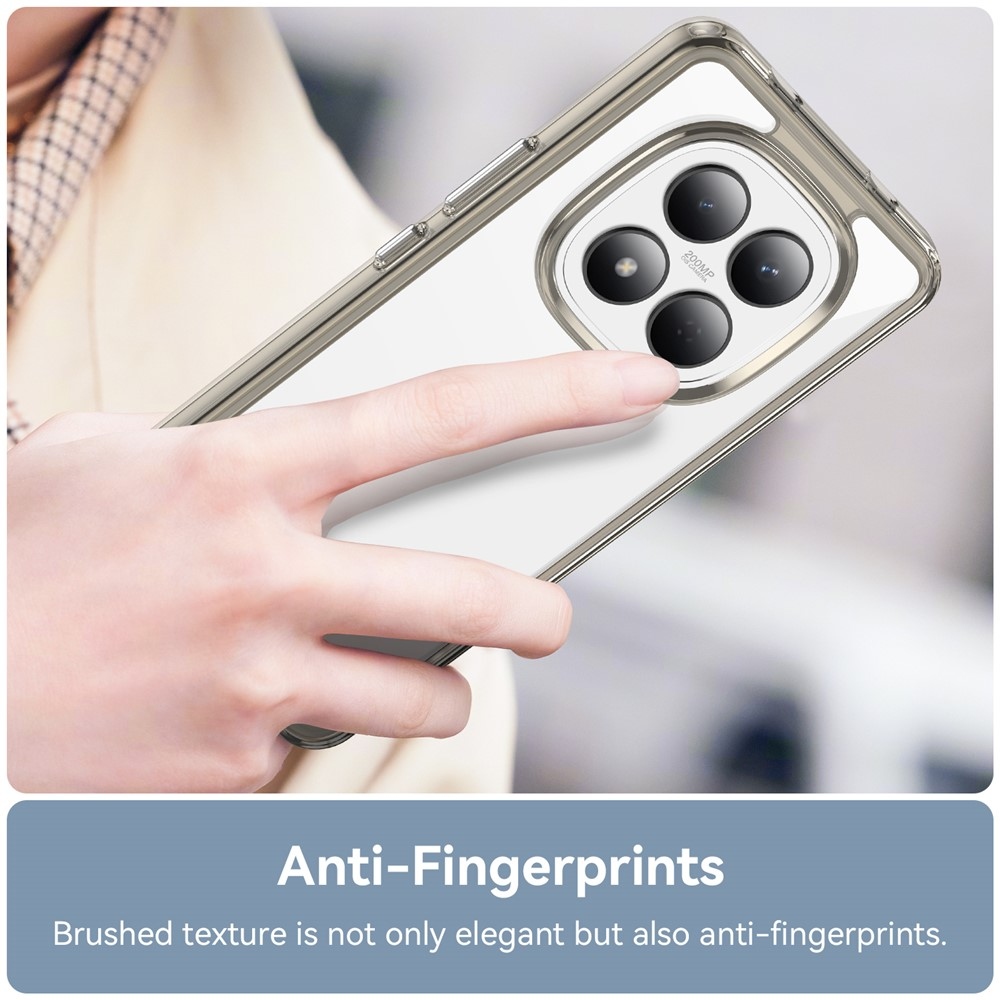 Gél tok rögzített hátlappal a Xiaomi Redmi Note 15 Pro 4G készülékhez - szürke