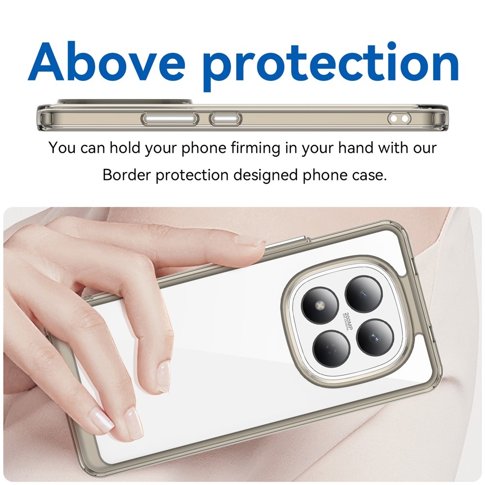 Gél tok rögzített hátlappal a Xiaomi Redmi Note 15 Pro 4G készülékhez - szürke