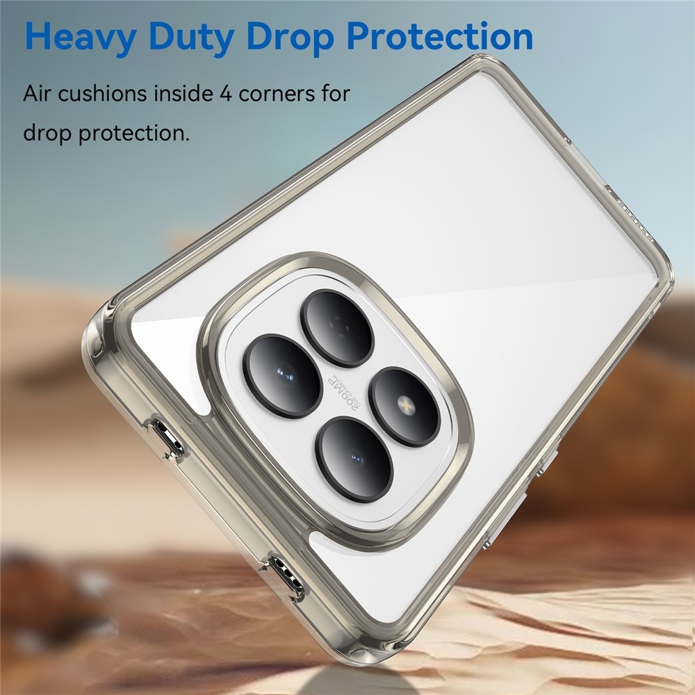 Gél tok rögzített hátlappal a Xiaomi Redmi Note 15 Pro 4G készülékhez - szürke