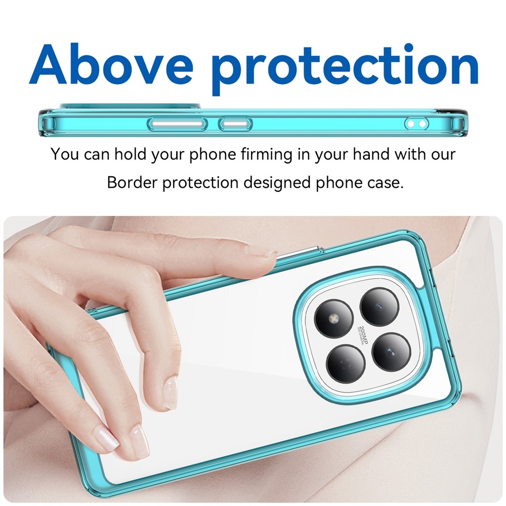 Gél tok rögzített hátlappal Xiaomi Redmi Note 15 Pro 4G - világoskék színben