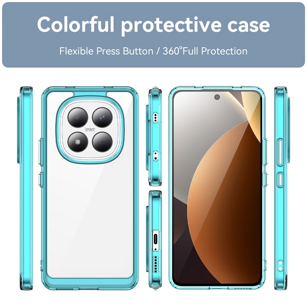 Gél tok rögzített hátlappal Xiaomi Redmi Note 15 Pro 4G - világoskék színben