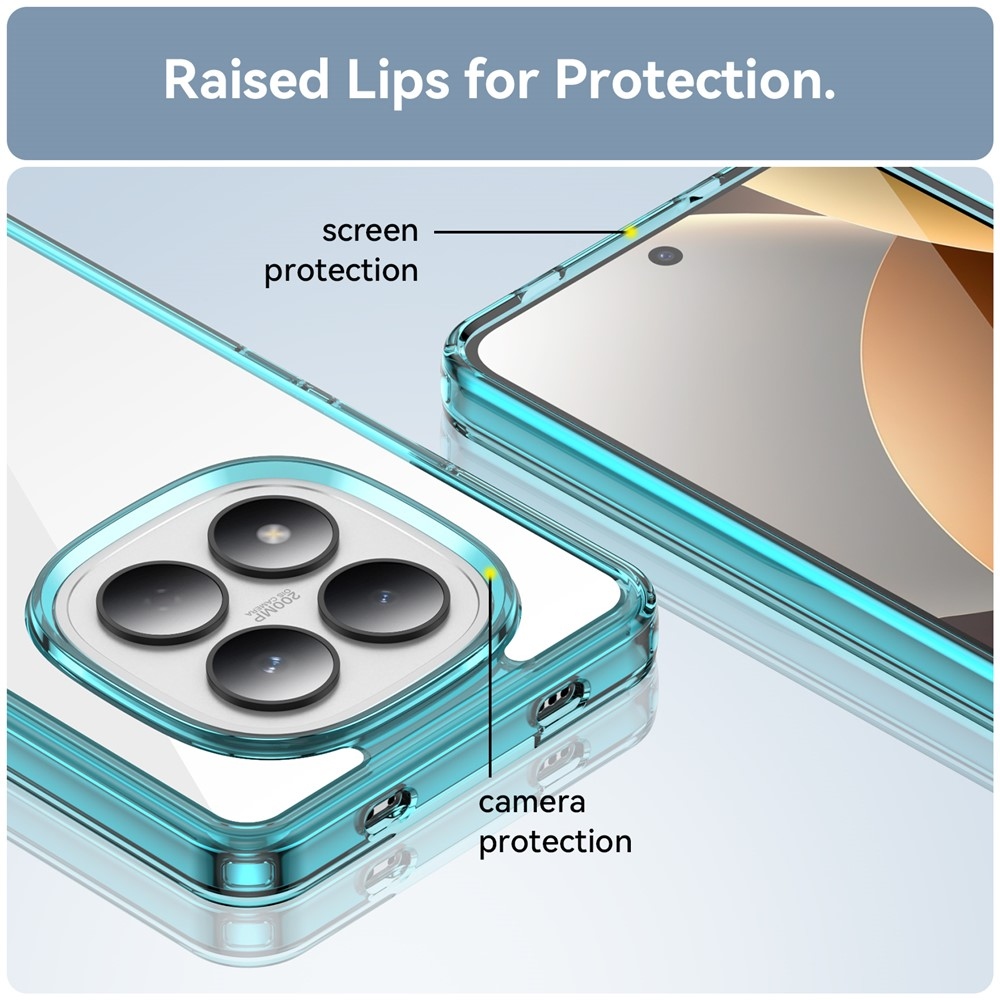 Gél tok rögzített hátlappal Xiaomi Redmi Note 15 Pro 4G - világoskék színben