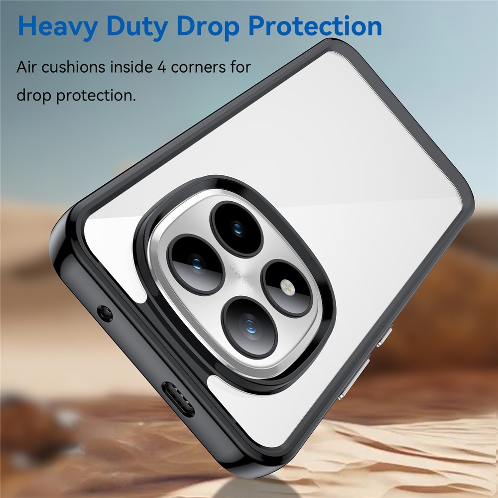 Gél tok rögzített hátlappal a Xiaomi Redmi Note 15 Pro+ 5G/Xiaomi Poco M8 Pro 5G-re - fekete