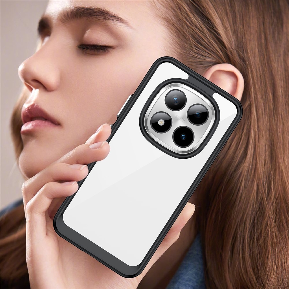 Gél tok rögzített hátlappal a Xiaomi Redmi Note 15 Pro+ 5G/Xiaomi Poco M8 Pro 5G-re - fekete