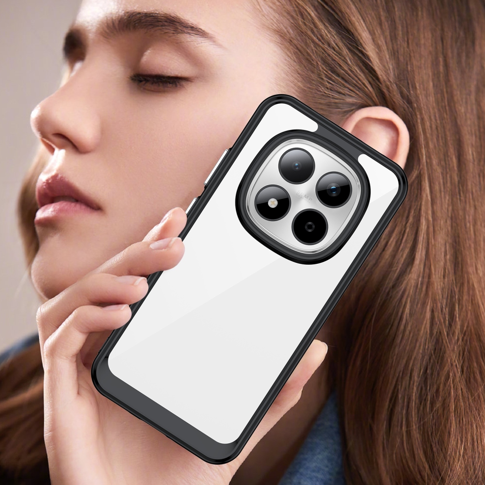 Gél tok rögzített hátlappal a Xiaomi Redmi Note 15 Pro 5G-re - fekete