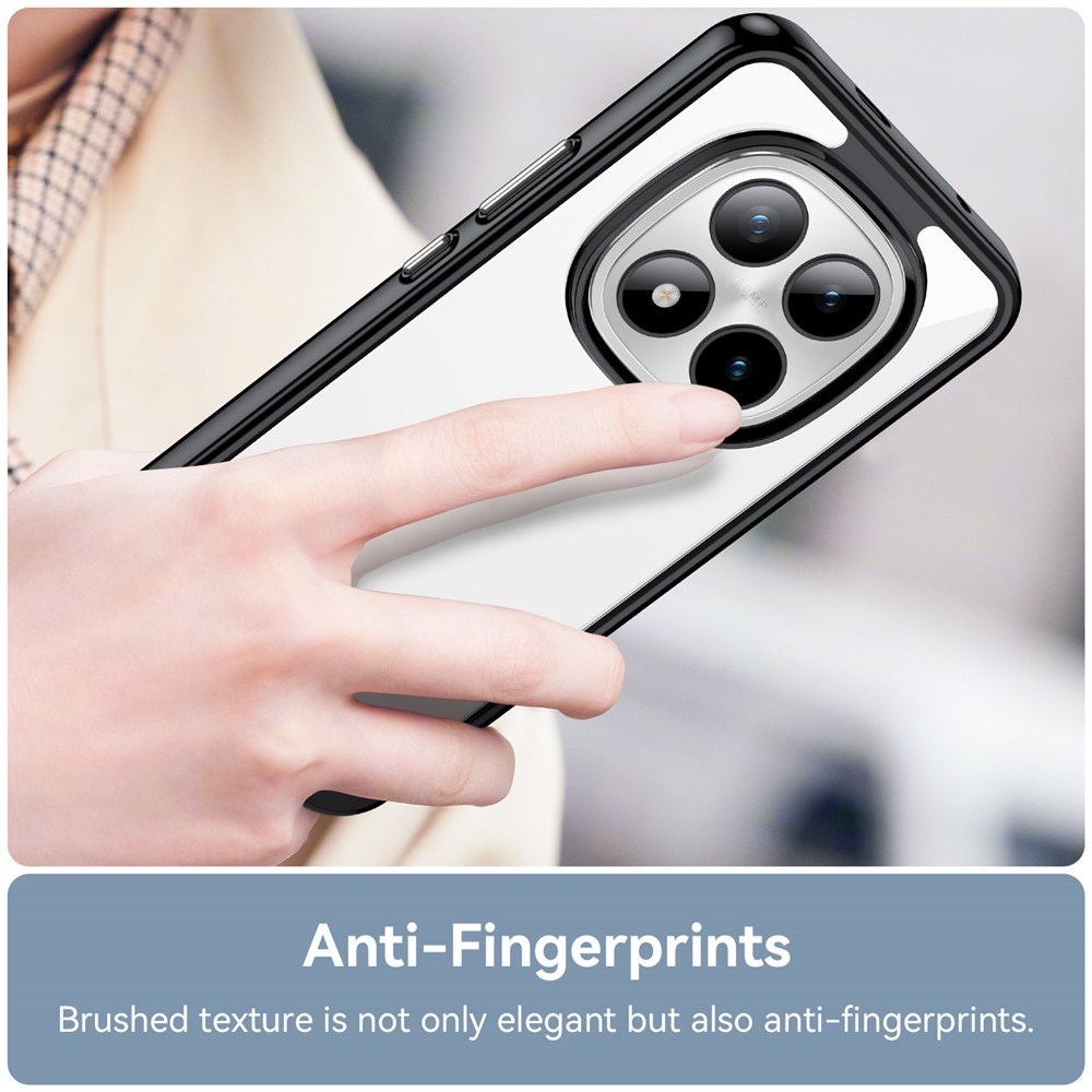 Gél tok rögzített hátlappal a Xiaomi Redmi Note 15 Pro+ 5G/Xiaomi Poco M8 Pro 5G-re - fekete